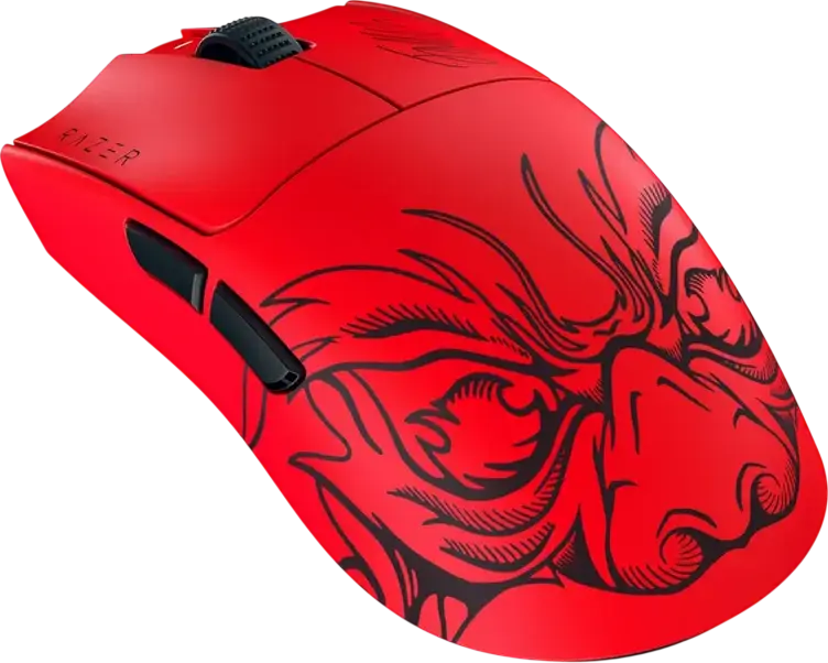 Mouse Gaming Wireless Razer Viper V3 Pro Faker Edition, Senzor Optic Focus Pro 35K, Rata Polling 8000Hz, Switch-uri Optice Gen-3, 54g, Rosu