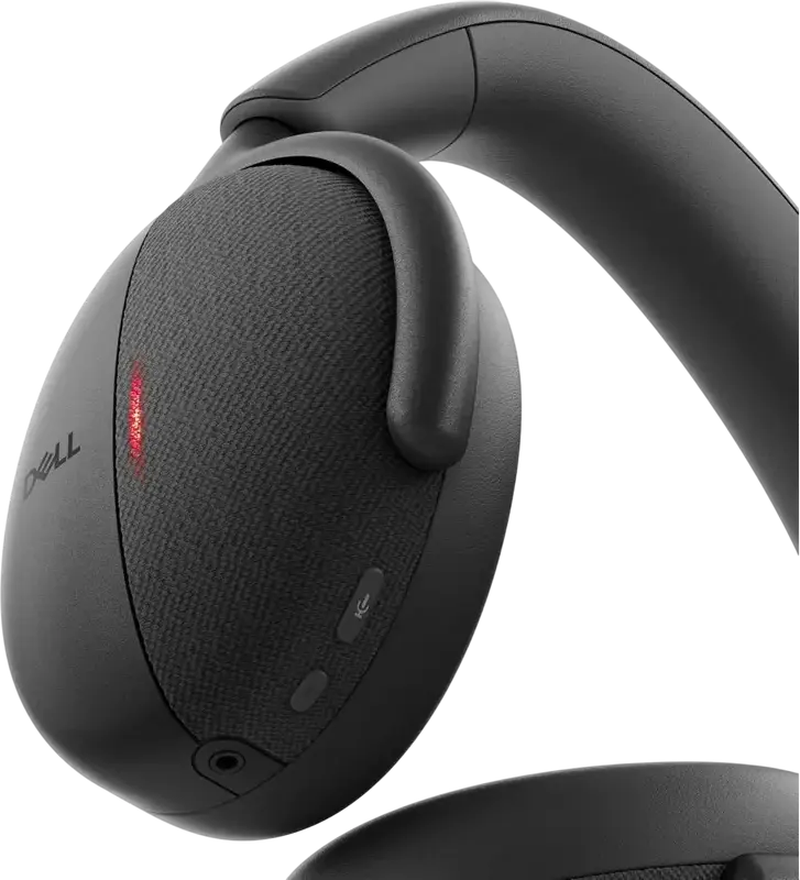 Casca Wireless Dell Pro Premium WL7024 cu ANC, Over-Ear, Bluetooth 5.3, Difuzoare 40mm, Anulare Zgomot AI, Baterie 80h, cu Dock de Incarcare, Negru