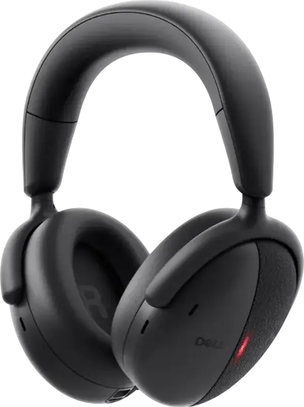 Casca Wireless Dell Pro Premium WL7024 cu ANC, Over-Ear, Bluetooth 5.3, Difuzoare 40mm, Anulare Zgomot AI, Baterie 80h, cu Dock de Incarcare, Negru