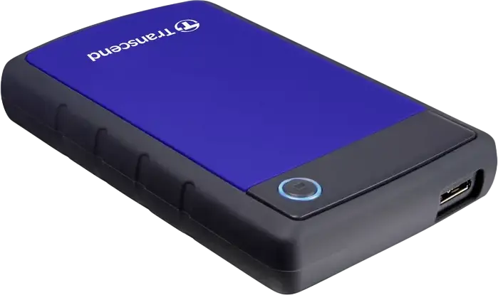 Hard Disk Extern Portabil Transcend StoreJet 25H3B HDD 2.5" 4 TB USB 3.1 Gen 1, Protectie Shock MIL-STD-810G, Backup One-touch, Criptare AES