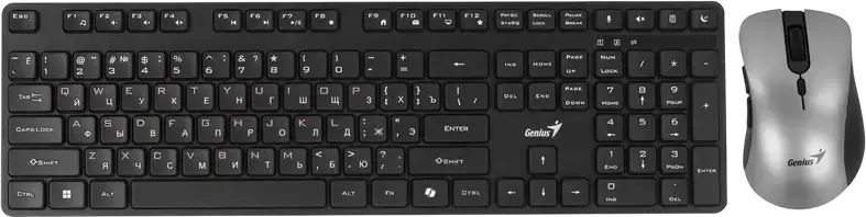 Set Tastatură + Mouse Genius KM-8216S, Fără fir, Negru