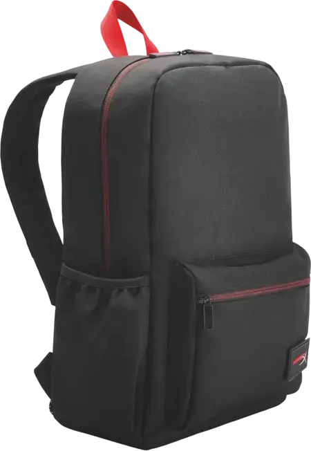 HyperX Delta Gaming Backpack, 17.8L Capacity, Fits 16-inch Laptops, Weather-Resistant Recycled 600D Polyester, Padded Straps & Trolley Strap, Black