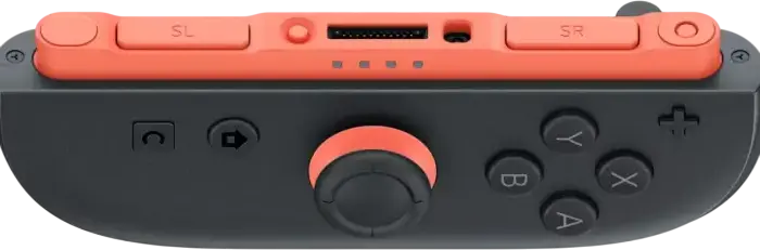 Nintendo Switch 2 Joy-Con (R) Wireless Controller, Light Red, NFC Functionality, C Button for GameChat, Magnetic Attachment, Lithium-ion Battery