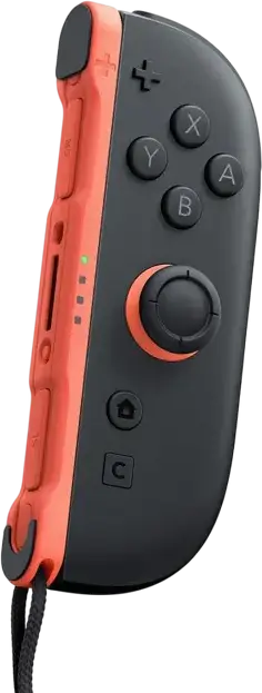 Nintendo Switch 2 Joy-Con (R) Wireless Controller, Light Red, NFC Functionality, C Button for GameChat, Magnetic Attachment, Lithium-ion Battery