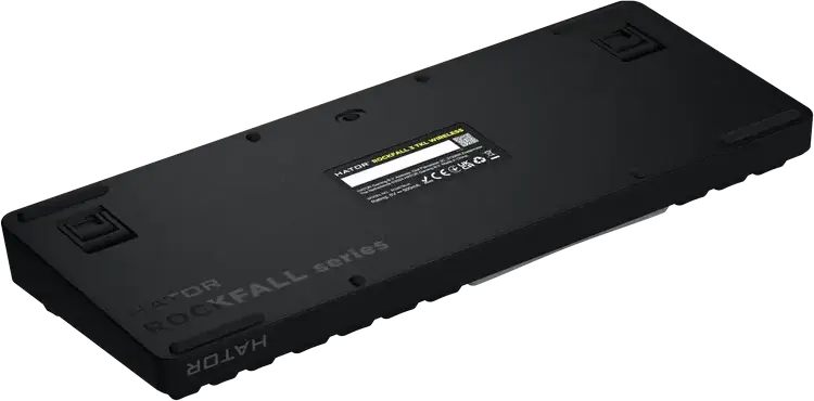 Механическая клавиатура HATOR Rockfall 3 TKL Wireless, переключатели HATOR Aurum Orange Linear, Gasket Mount, Hot-swap, PBT-кейкапы, RGB, 2.4ГГц/BT/USB-C