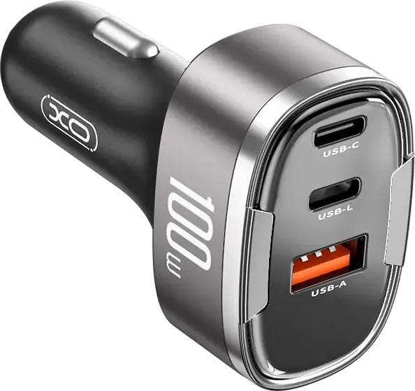Incărcător auto XO CC61, 100W, Argintiu