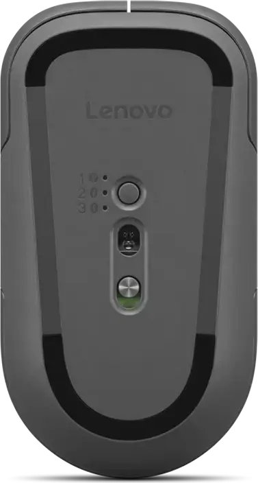 Беспроводная мышь Lenovo Pro Plus 6050, серая, двойное подключение Bluetooth и Wireless, сенсор 4000 DPI, бесшумные кнопки, эргономичный дизайн