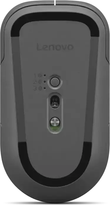 Беспроводная мышь Lenovo Pro Plus 6050, серая, двойное подключение Bluetooth и Wireless, сенсор 4000 DPI, бесшумные кнопки, эргономичный дизайн
