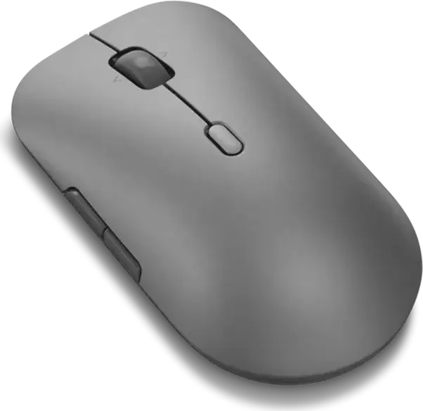 Беспроводная мышь Lenovo Pro Plus 6050, серая, двойное подключение Bluetooth и Wireless, сенсор 4000 DPI, бесшумные кнопки, эргономичный дизайн