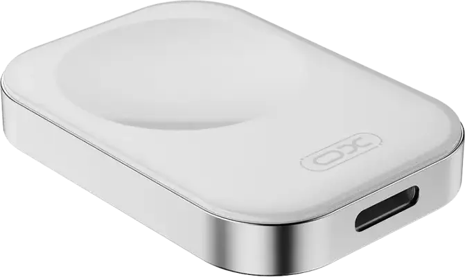 XO CX021 Magnetic Wireless Charger for Apple Watch, 2.5W Qi Charging, USB Input, ABS + PC, LED Indicator, White