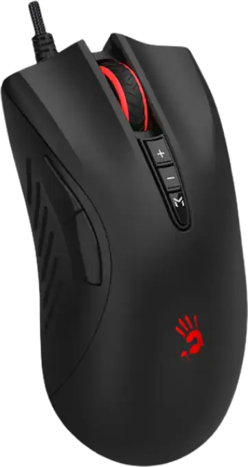 Bloody ES5 Gaming Mouse, PixArt Optical Sensor, 3200 CPI, 8 Programmable Buttons, RGB Backlight, 1000Hz Polling Rate, Wired USB, Stone Black