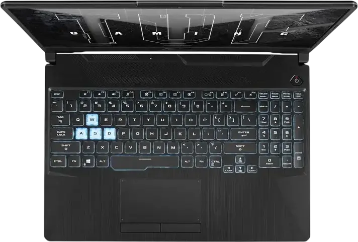 Laptop ASUS TUF Gaming A15 FA506NCQ, AMD Ryzen 7, 16GB RAM DDR5, SSD 512GB NVMe, NVIDIA GeForce RTX 3050 4GB, 15.6" FHD 144Hz IPS, Tastatura RGB, Fara SO