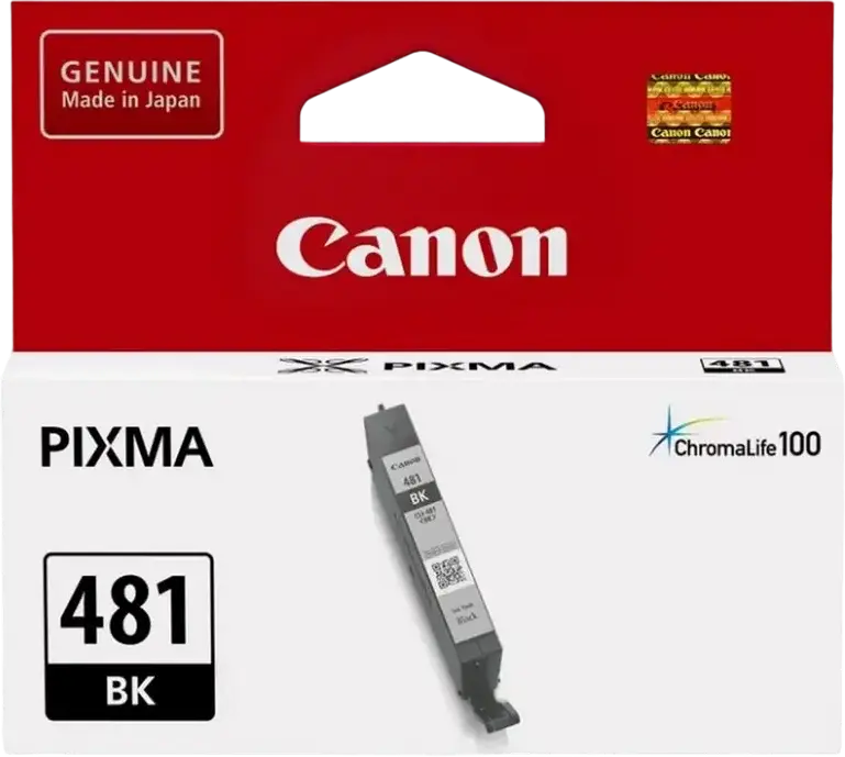 Cartus Ink Canon CLI-481 Negru pentru PIXMA TS8140 TS9140, 5.6ml, Capacitate 200 Pagini, Protectie Fade ChromaLife100, Fabricat in Japonia