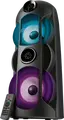 SVEN PS-720 Portable Party Speaker, 80W RMS 2.0 Stereo, TWS Support, Bluetooth, USB, microSD, FM Radio, Karaoke with Echo and Mic Inputs, Dynamic LED Lighting, Black
