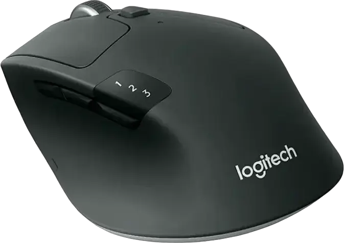 Logitech M720 Triathlon Wireless Mouse M-R0062, Bluetooth Low Energy & 2.4 GHz, Unifying Receiver, 1000 DPI Optical Sensor, 8 Buttons, Black