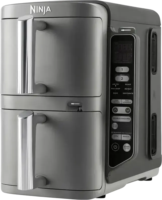 Friteuză cu aer cald Ninja Double Stack XL Smart SL451EU, Gri