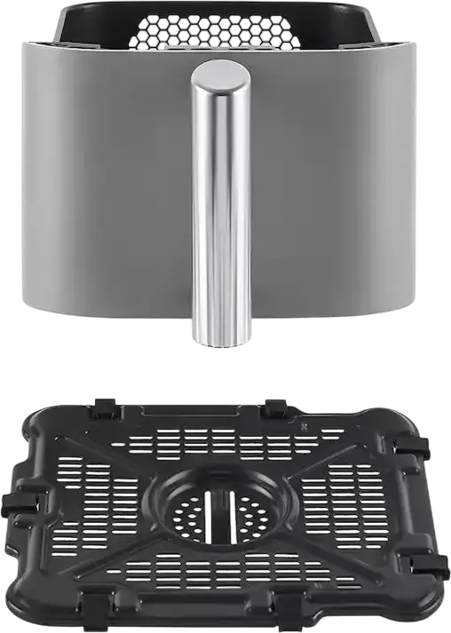 Ninja Double Stack XL SL451EU Air Fryer, 9.5L Dual Basket (2x 4.75L), 2470W, 6 Functions, Smart Temperature Probe, Ceramic Coating, Grey