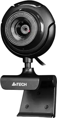 Webcam A4Tech PK-710G USB 2.0, Rezolutie 640x480 VGA, 30fps, Microfon Mono Integrat, Focus Fix, Clip Universal Monitor, Plug and Play, Negru