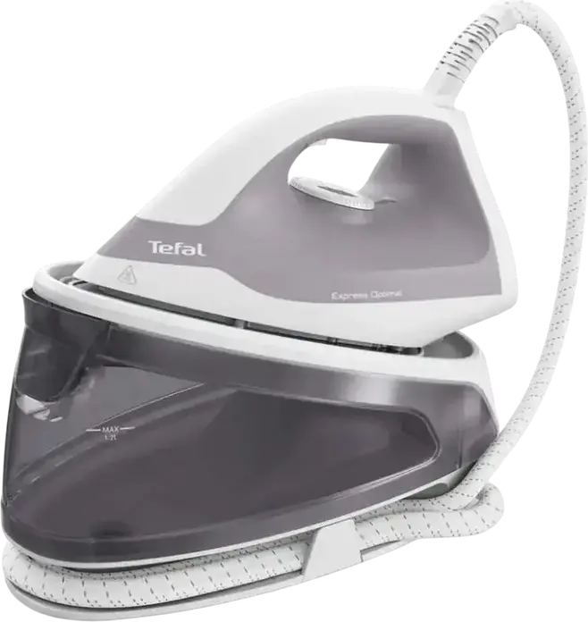 Парогенератор Tefal Express Optimal SV4111E0, 2200 Вт, давление 5.3 бар, паровой удар 200 г/мин, керамическая подошва Xpress Glide, бак 1.2 л