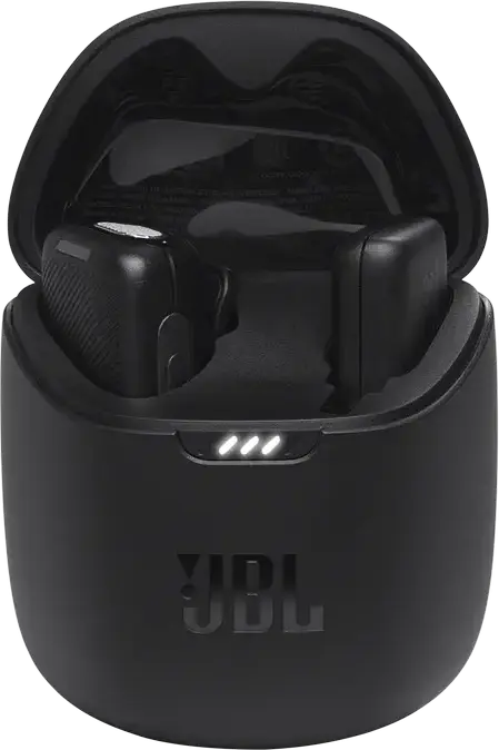JBL Quantum Stream Wireless USB-C Omnidirectional Dynamic Lavalier Microphone with Charging Case, 100m Range, for Android and Apple USB-C Devices