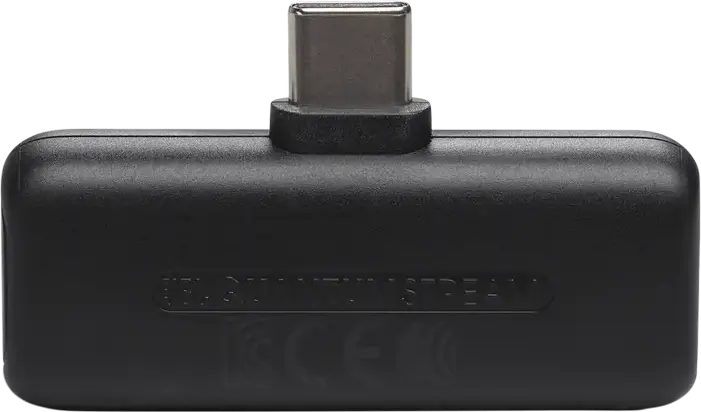 JBL Quantum Stream Wireless USB-C Omnidirectional Dynamic Lavalier Microphone with Charging Case, 100m Range, for Android and Apple USB-C Devices