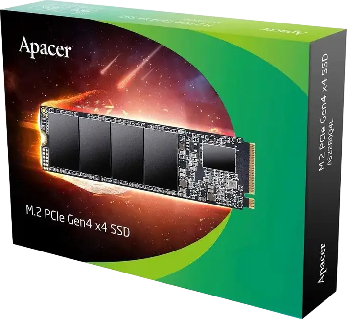Apacer AS2280Q4L M.2 2280 NVMe PCIe Gen4 x4 SSD 512 GB, 3D NAND Flash, Read up to 3600MB/s, Write up to 3000MB/s, HMB Support, High Performance Internal Solid State Drive