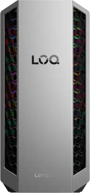 PC Gaming Lenovo LOQ Tower 26ADR10, AMD Ryzen Seria 8000, NVIDIA GeForce RTX 5060 Ti, RAM DDR5, SSD PCIe 4.0 NVMe, Wi-Fi 7, Carcasa 26L, Iluminare ARGB