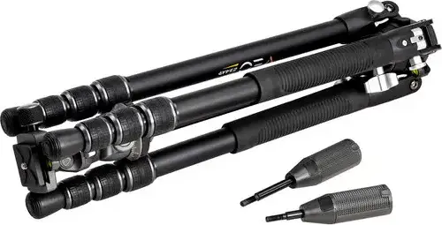 Vanguard VEO 3T+ 234CT Carbon Fiber Travel Tripod and Monopod, MACC Multi-Angle Center Column, Video Pan-Tilt Head, 10kg Load, Black