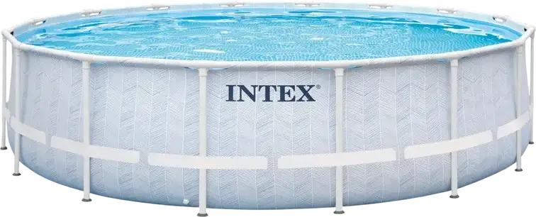 Piscină cu cadru metalic Intex Prism Frame 26746, 19156L, Albastru deschis, 26746