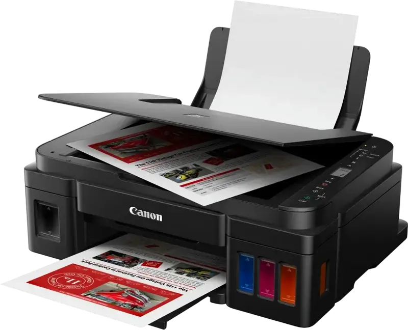 Canon Pixma G3416 Multifunction Inkjet Printer, Print Copy Scan, Refillable Ink Tank, Wi-Fi, USB, 4800 x 1200 dpi, Borderless Printing, Black