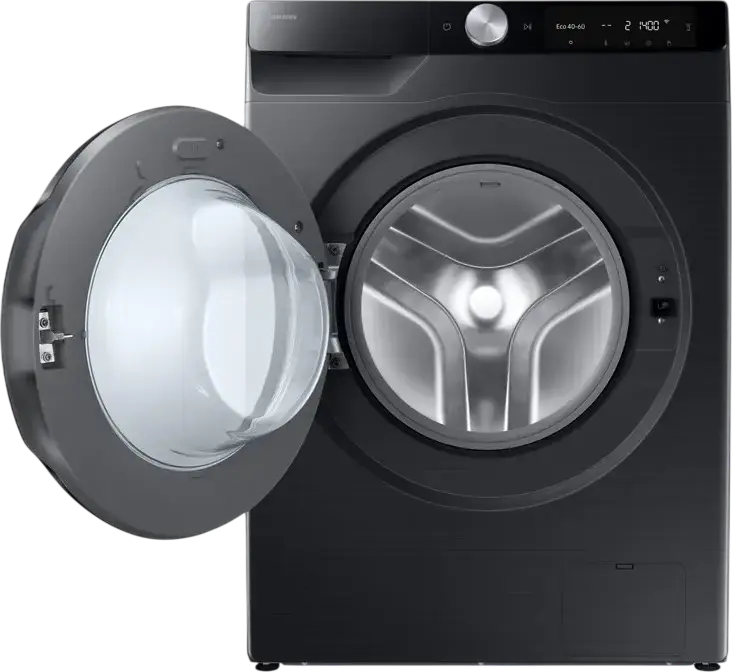 Стиральная машина с сушкой Samsung WD90DG6G94BBUA, 9кг стирка/5кг сушка, 1400 об/мин, Digital Inverter, Bespoke AI, AutoDispenser, Wi-Fi SmartThings, Черный