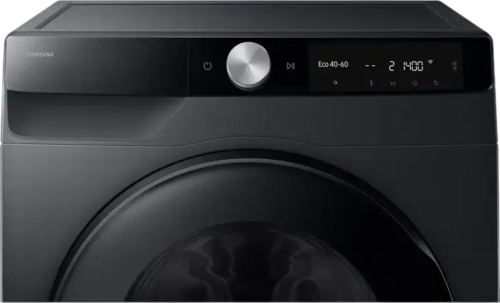 Стиральная машина с сушкой Samsung WD90DG6G94BBUA, 9кг стирка/5кг сушка, 1400 об/мин, Digital Inverter, Bespoke AI, AutoDispenser, Wi-Fi SmartThings, Черный