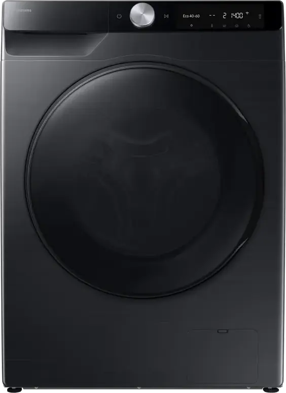 Стиральная машина с сушкой Samsung WD90DG6G94BBUA, 9кг стирка/5кг сушка, 1400 об/мин, Digital Inverter, Bespoke AI, AutoDispenser, Wi-Fi SmartThings, Черный