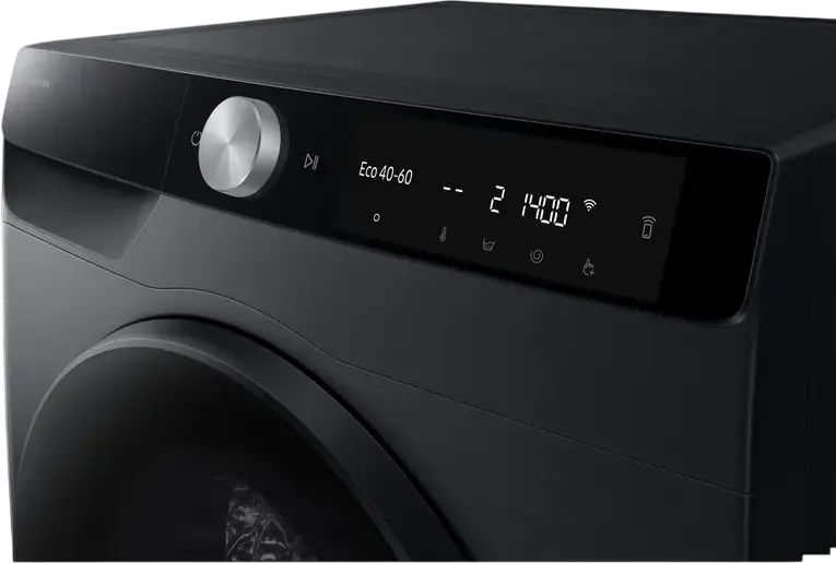 Стиральная машина с сушкой Samsung WD90DG6G94BBUA, 9кг стирка/5кг сушка, 1400 об/мин, Digital Inverter, Bespoke AI, AutoDispenser, Wi-Fi SmartThings, Черный