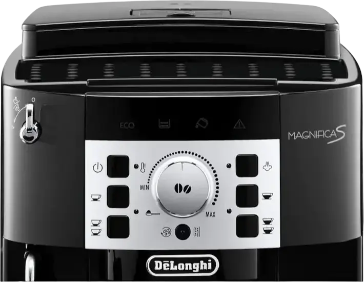 DeLonghi Magnifica S ECAM 22.112 B Automatic Espresso Machine, 15 Bar, 1450W, Integrated Stainless Steel Grinder, Manual Milk Frother, Black