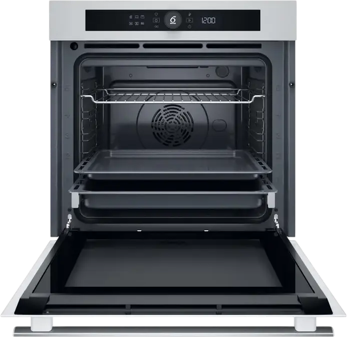 Cuptor Electric Incorporabil Whirlpool WOI4S8CM1SWA, Capacitate XXL 73L, Clasa Energetica A+, Tehnologie 6th Sense, AirFry, Steam+, Curatare Catalitica, Alb