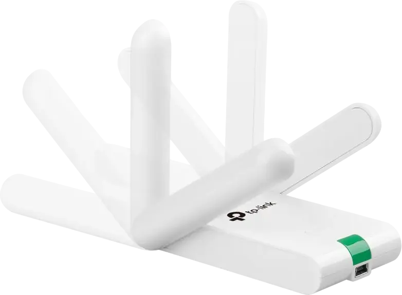 Adaptor Wireless USB TP-Link TL-WN822N 300Mbps Wi-Fi 2.4GHz cu Doua Antene Externe Omnidirectionale 3dBi si Buton WPS