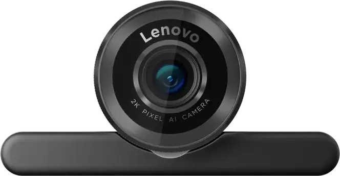 Lenovo QHD Webcam 4XC1Q25245 2K Resolution 30fps AI Auto-focus Adjustable FOV 90/78/65 HDR Noise Cancellation USB-C Microsoft Teams Certified Black
