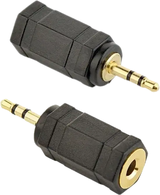 Audio Adaptor Cablexpert A-3.5F-2.5M, 3.5mm 3-pin (F) - 2.5mm 3-pin (M), Negru