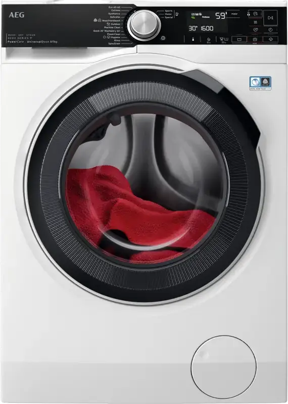 Mașină de spălat cu uscător AEG LWR85865O, 8kg, Alb