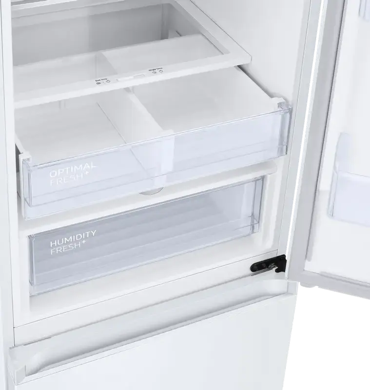 Frigider Combinat Samsung RB38C675EWW, 390L, No Frost, Digital Inverter, SpaceMax, SmartThings Wi-Fi, Alb, Inaltime 203cm, Free-standing