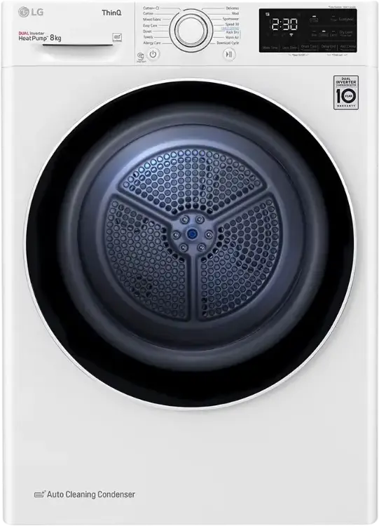 Uscător de rufe LG RH80V3AV6N, 8kg, Alb