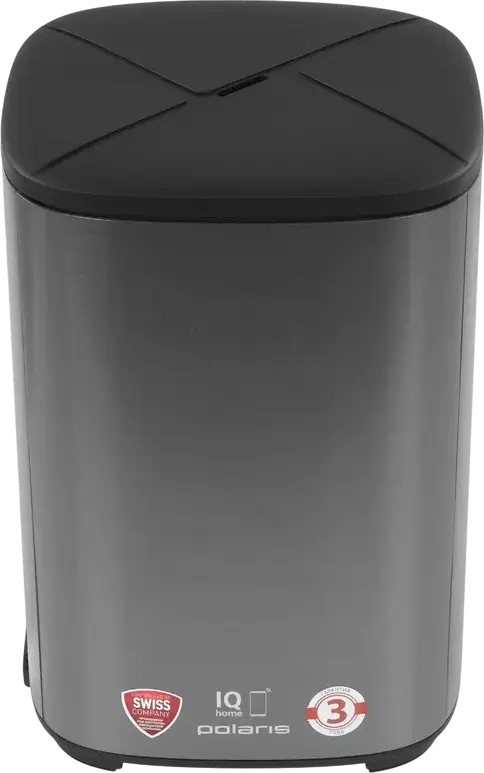 Polaris PUH 0205 WiFi IQ Home Ultrasonic Air Humidifier, 4.5L Tank, Warm Steam, Aromatherapy, 50m2 Coverage, Grey, Touch Control, Remote