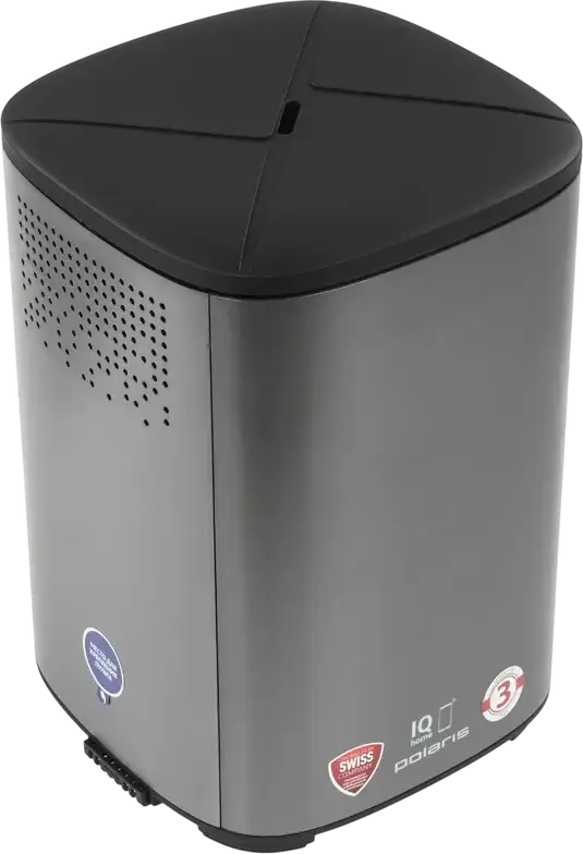 Polaris PUH 0205 WiFi IQ Home Ultrasonic Air Humidifier, 4.5L Tank, Warm Steam, Aromatherapy, 50m2 Coverage, Grey, Touch Control, Remote