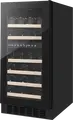 Philco PW32GD Freestanding Wine Cooler, 32 Bottles Capacity, 85L Volume, 6 Beech Wood Shelves, UV Protection Triple Glass Door, Black, 85.3x38x57 cm