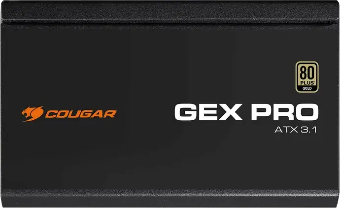 Sursa Cougar GEX PRO 850W, 80 PLUS Gold, Fully Modular, ATX 3.1, Conector 12V-2x6, Negru