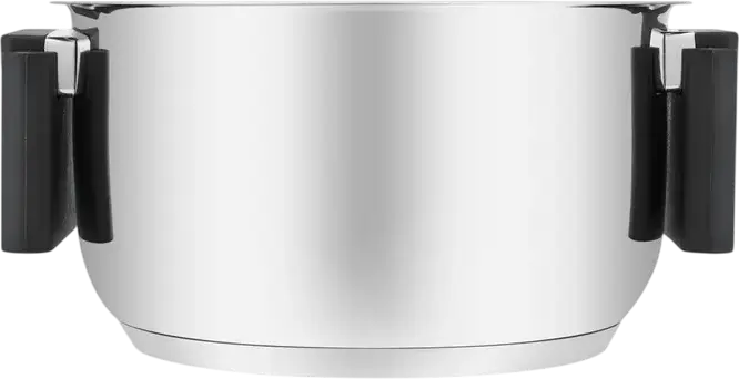 RESTO 92201 Anser Stainless Steel Saucepan with Glass Lid, 1.6L, 16cm, Induction Compatible Professional Cookware, Grey