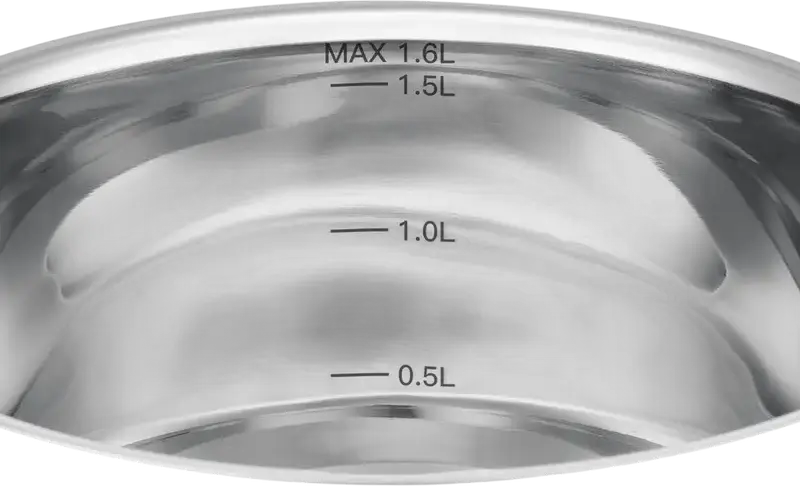 RESTO 92201 Anser Stainless Steel Saucepan with Glass Lid, 1.6L, 16cm, Induction Compatible Professional Cookware, Grey