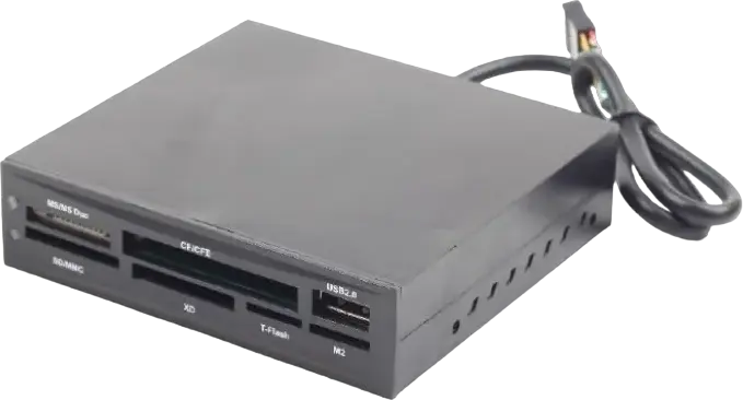 Cititor de carduri Gembird FDI2-ALLIN1-02-B, , Negru
