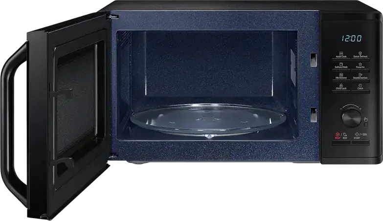 Cuptor cu microunde Solo Samsung MS23K3515AK, Capacitate 23L, Putere 800W, Interior Email Ceramic, Defrost Rapid, Auto Cook, Negru